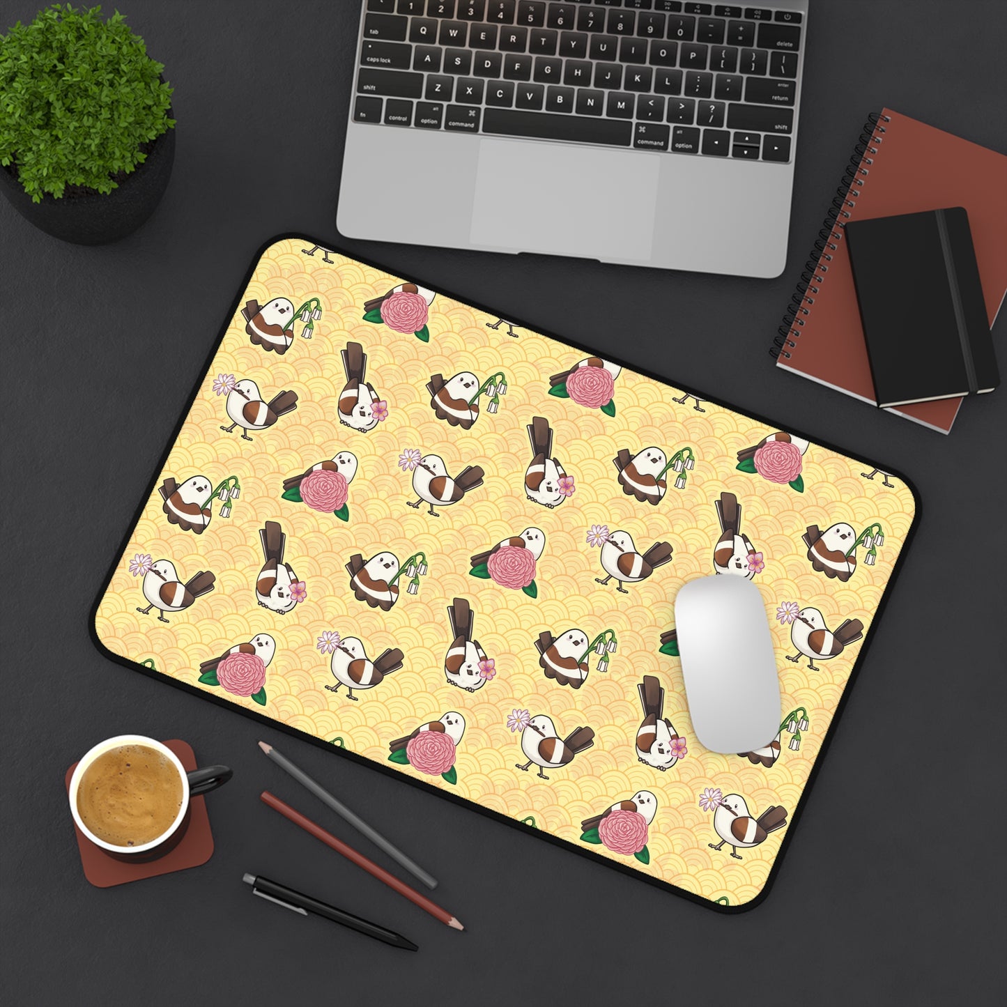 Shimaenaga Flowers - Desk Mat
