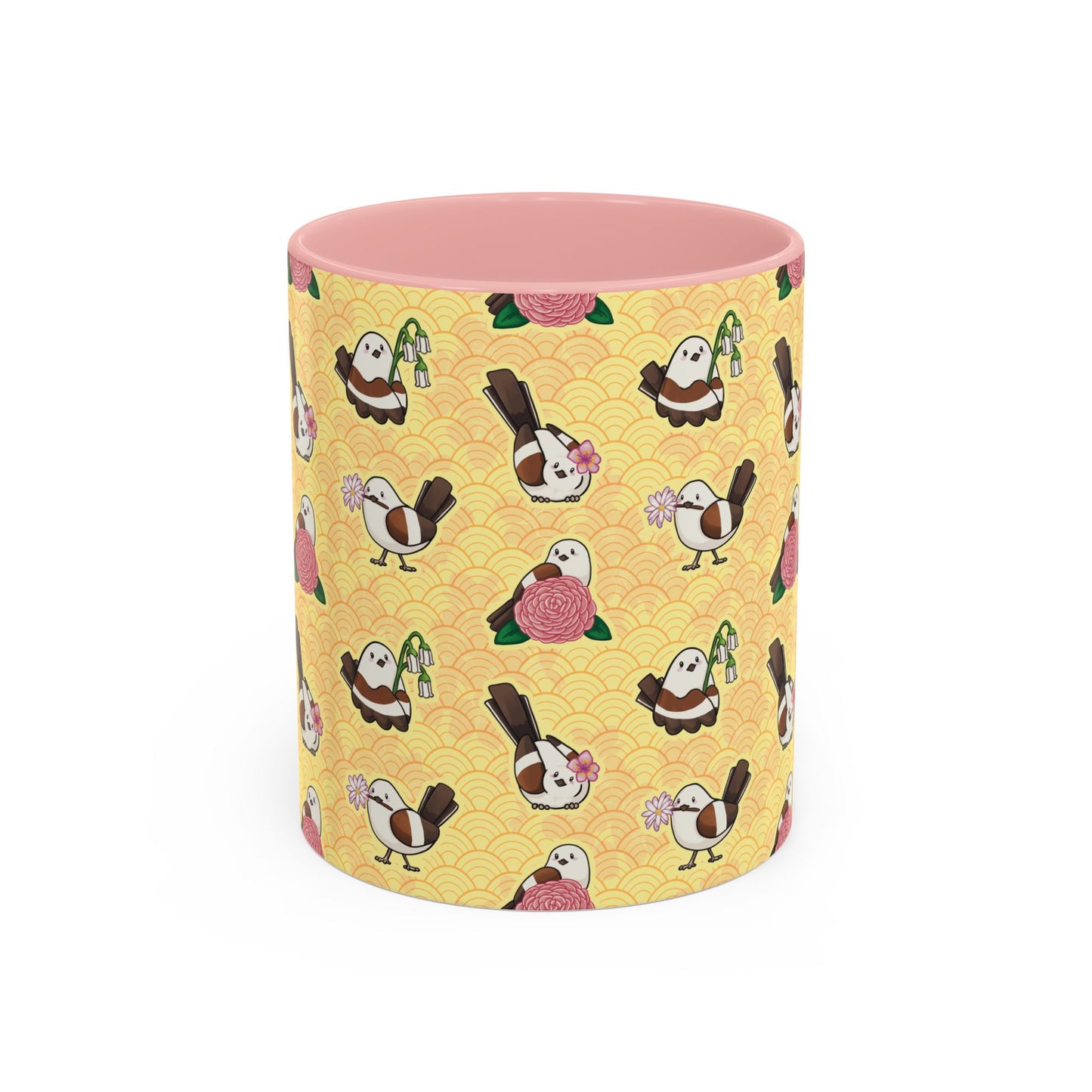 Shimaenaga Flowers - Accent Coffee Mug (11oz, 15oz)