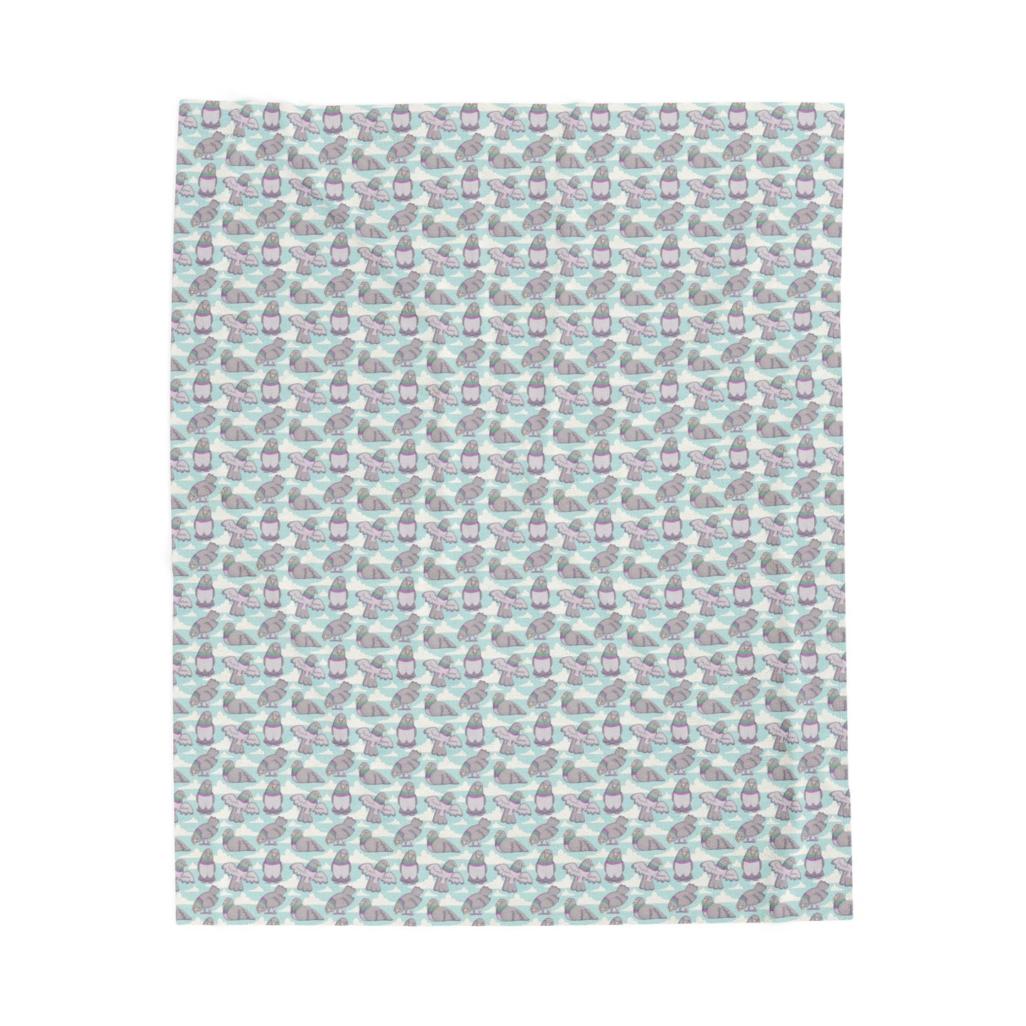 Little Pigeons - Velveteen Plush Blanket