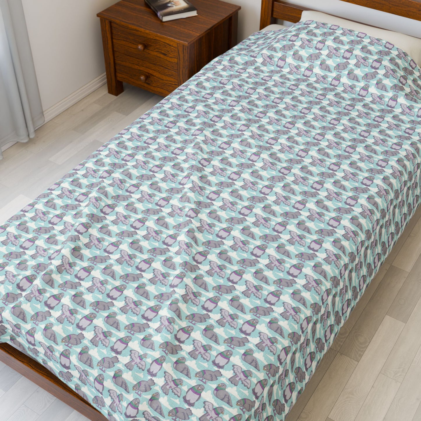 Little Pigeons - Velveteen Plush Blanket