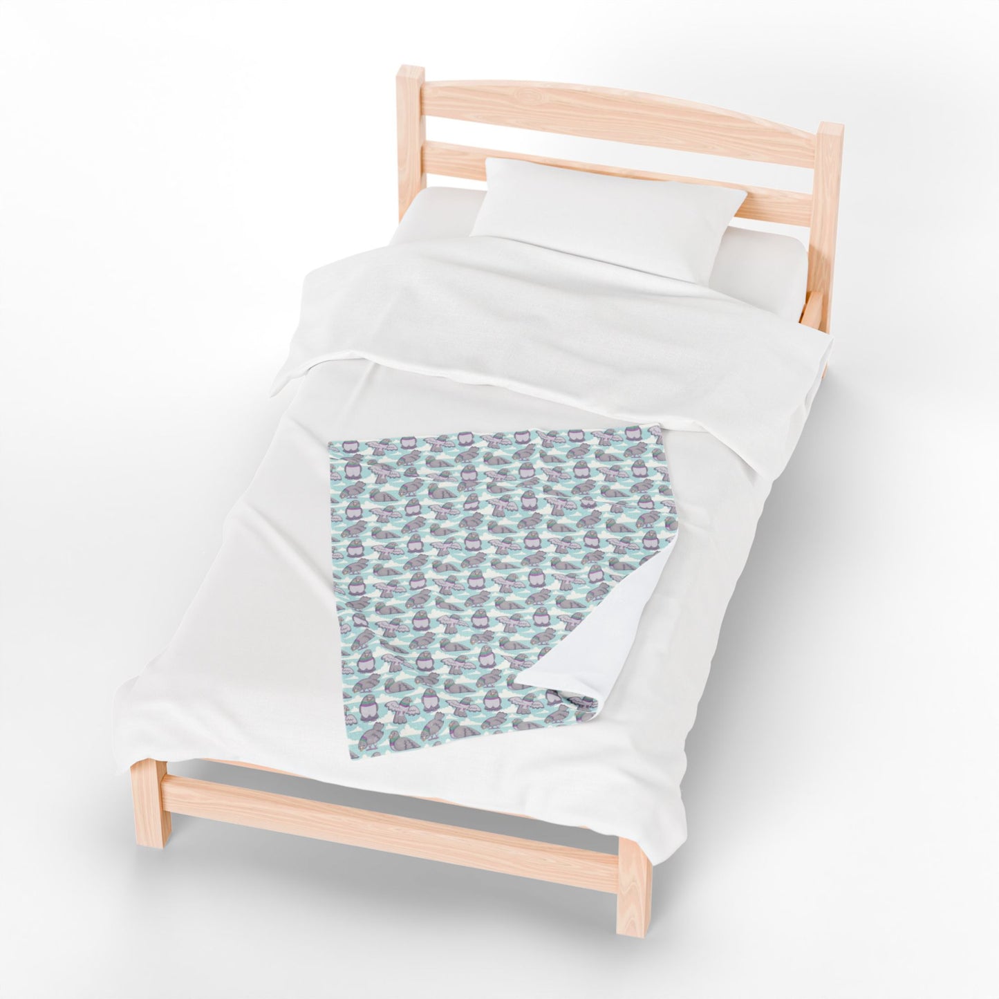 Little Pigeons - Velveteen Plush Blanket