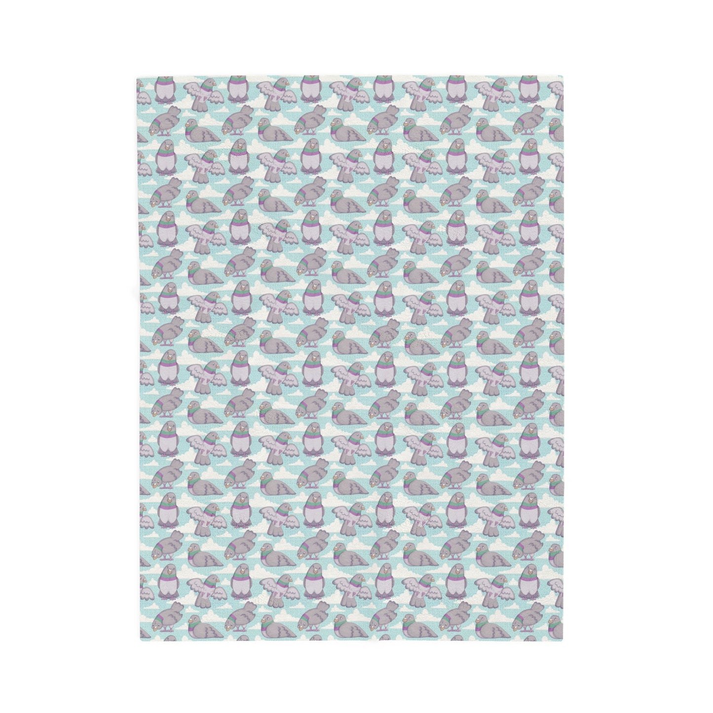 Little Pigeons - Velveteen Plush Blanket