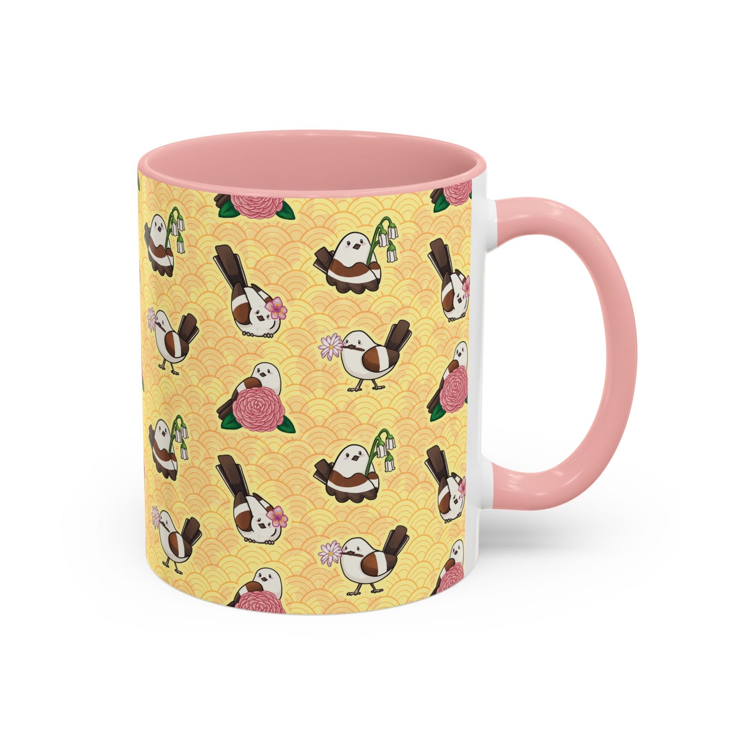 Shimaenaga Flowers - Accent Coffee Mug (11oz, 15oz)