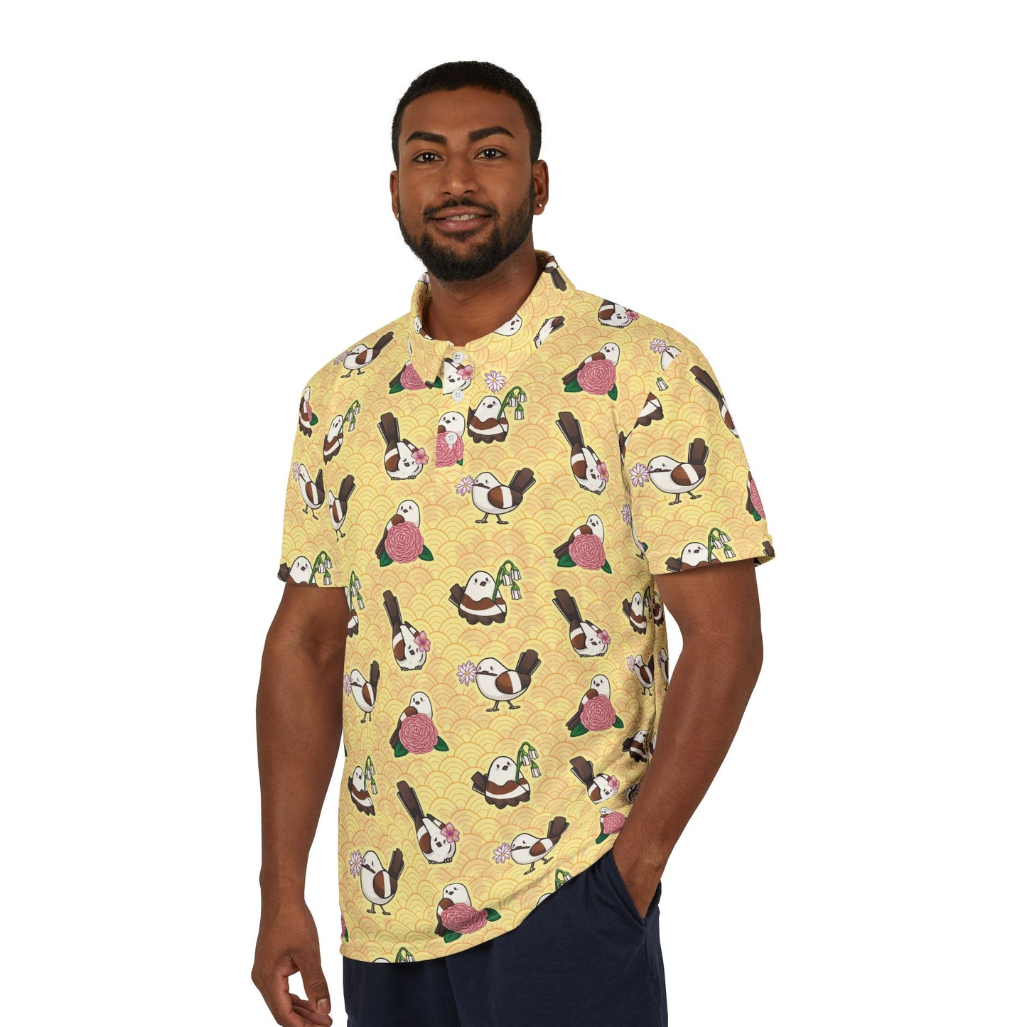 Shimaenaga Flowers - Polo Shirt